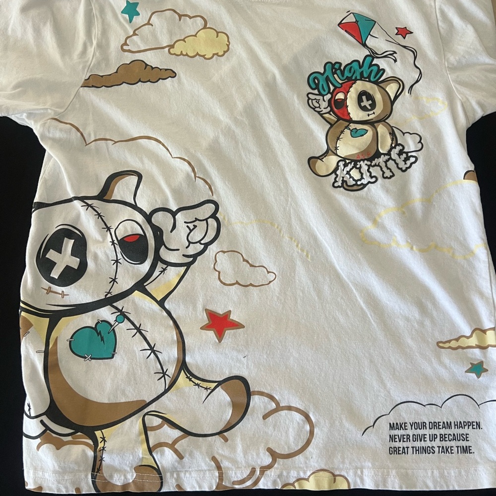 Southpole T-shirt Size M White Y2K All Over Print